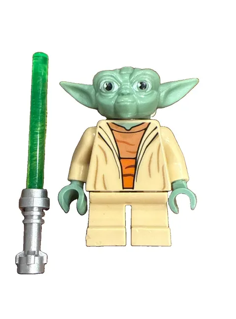 LEGO Yoda White Hair 75002 minifigure Star Wars Clone Wars Jedi mini figure