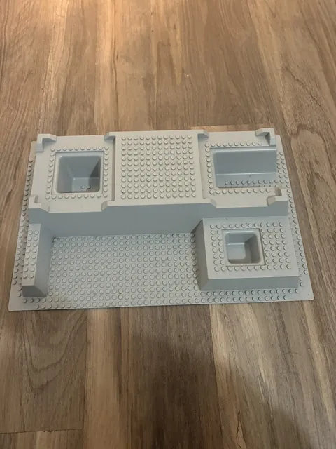 Lego Baseplate Raised 32 x 48 Gray 51542 Hospital Police Station 