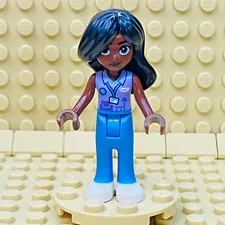 LEGO® Minifig Aida minifigure minidoll [frnd568] Friend Dark Azure Pants