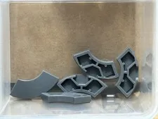 LEGO Parts - Dark Bluish Gray Tile Round Corner 2 x 2 - No 27925 - QTY 5