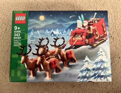 LEGO 40499 Santa's Sleigh Seasonal 343pc 9+ Limited Edition Retired Box