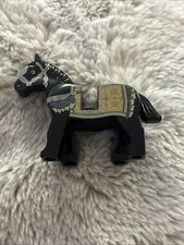 LEGO Black Horse Prince of Persia Gold Trim Bridle and Sand Blue Blanket Disney