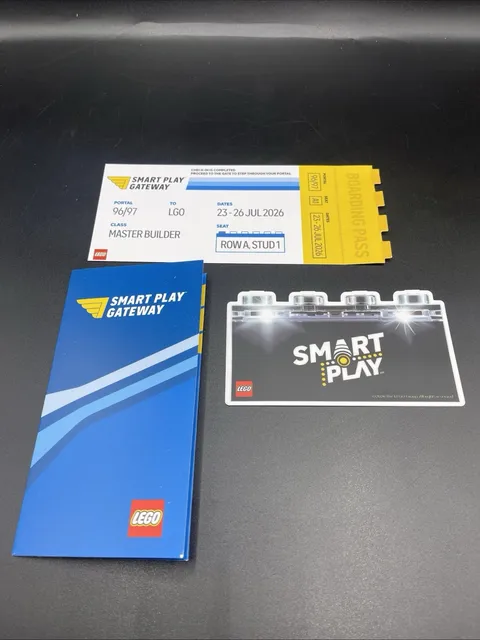 SDCC 2026 - Lego Smart Play Sticker + Boarding Pass Rare!
