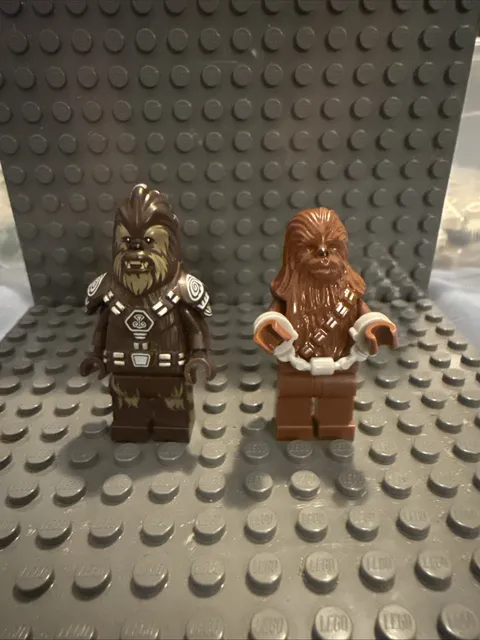 LEGO Star Wars Wookiee Minifigure Lot sw0530 Chief Tarfful sw011a Chewbacca READ