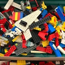 Vintage LEGO Bulk Lot 4.5 lbs Mixed Bricks Building Pieces Assorted Lot