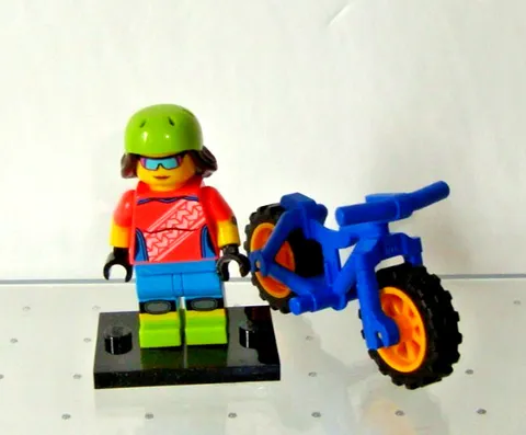 Lego Minifigure 71025 - Series 19 Mountain Biker Figure - 2019