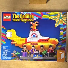 LEGO Ideas 21306 The Beatles Yellow Submarine Set, 553 pcs