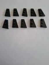 No 377.  10x Lego Wedge Plate 43722 Right 2x3 Black