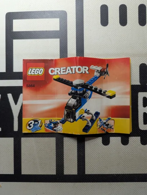LEGO Creator 5864 Mini Helicopter Instruction Manual Only! No Bricks! Book Only