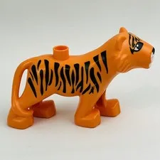 LEGO Duplo 10906 Tropical Island Adult Tiger Replacement Figure Only