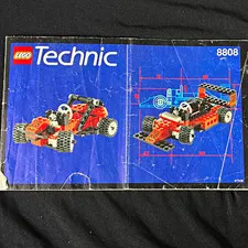 LEGO Technic 8808 Formula 1 Racer Illustrated Manual Booklet, English, 1980