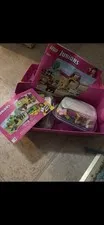 LEGO Juniors 10674 Pink Carrying Case Set with Bricks and Instructions