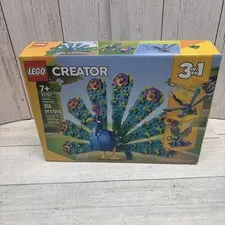 LEGO CREATOR: Exotic Peacock (31157) Complete Set 3 in 1 355 Pieces Complete