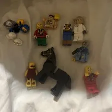 Lego Black Horse And Miscellaneous Mini Figs