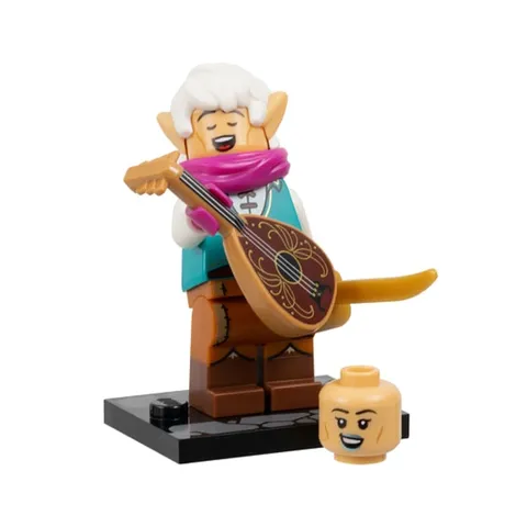 LEGO Dungeons & Dragons Elf Bard 71047 CMF Minifigure Complete w/ Lute & Sword