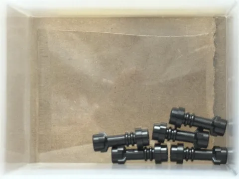 LEGO Parts - Black Minifigure Weapon Lightsaber Hilt Straight - No 64567 - QTY 5