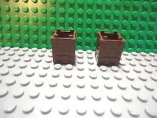 Lego 2 Reddish Brown 2x2x2 box storage container
