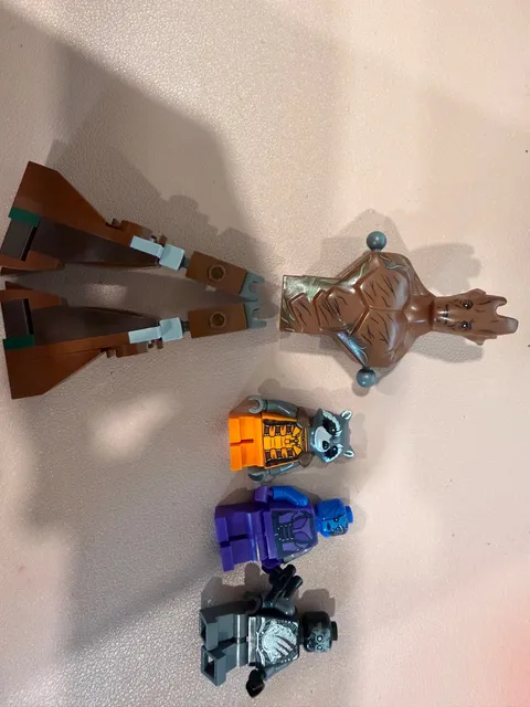 LEGO Marvel GotG Minifig Lot Groot BigFig *FOR PARTS* Rocket Nebula Korath Lot o