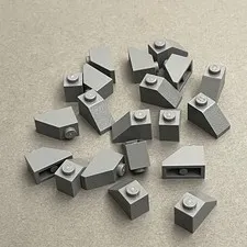 Lego 3040 Slopes Dark Gray Replacement Parts Pieces Lot of 20