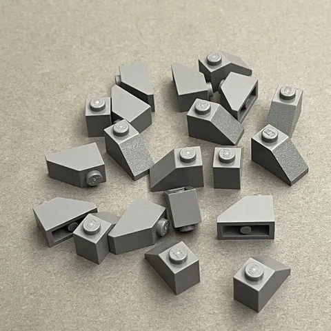 Lego 3040 Slopes Dark Gray Replacement Parts Pieces Lot of 20