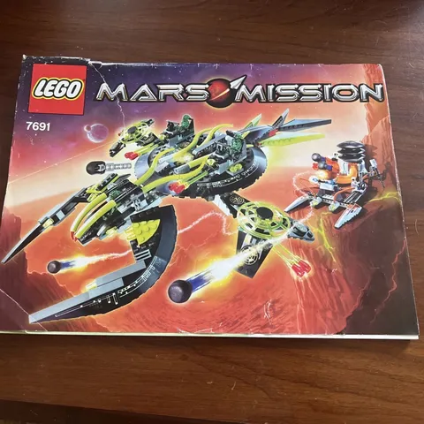 LEGO Mars Mission 7691 ETX Alien Mothership Instruction Manual only used