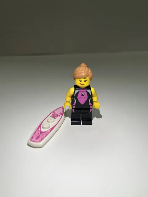 2011 LEGO Series 4 CMF Collectible SURFER GIRL #5 Minifigure 8804 Complete