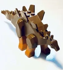 Vintage LEGO Stegosaurus Rare Brown And Orange