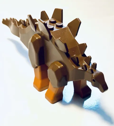 Vintage LEGO Stegosaurus Rare Brown And Orange
