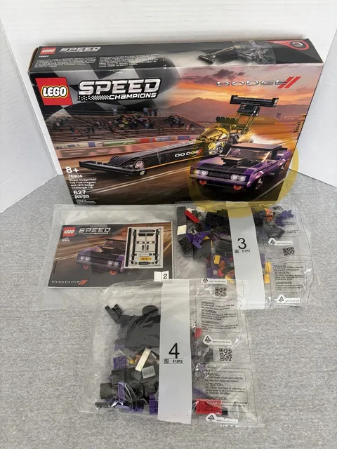 LEGO 76904 1970 Dodge Challenger T/A ONLY NEW Sealed bags 3+4 Book, Sticker, Fig