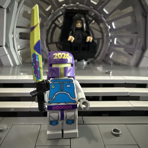 Brickluv New Years 2026 Mando Minifigure and New Years Saber