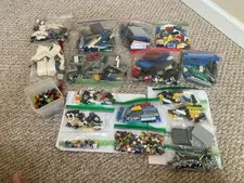 Lego Bulk various Pieces, Minifigures and instruction books