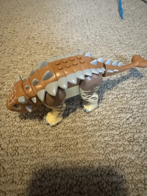 LEGO Jurassic World Ankylosaurus Figure Set 75941 Adult Fig Retired 2020 ~ 7.25”
