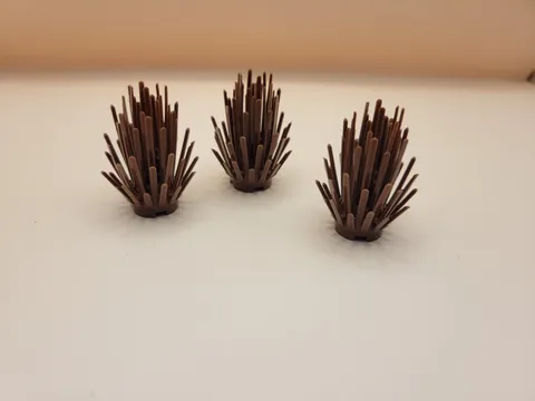 LEGO  Reddish Brown Plant Prickly Bush 2 x 2 x 4 City/Town Parts Lot