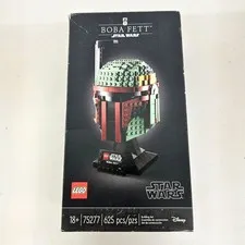 LEGO Star Wars Boba Fett Helmet 75277 Building Display Set w/ Stand, 625 pc, NIB