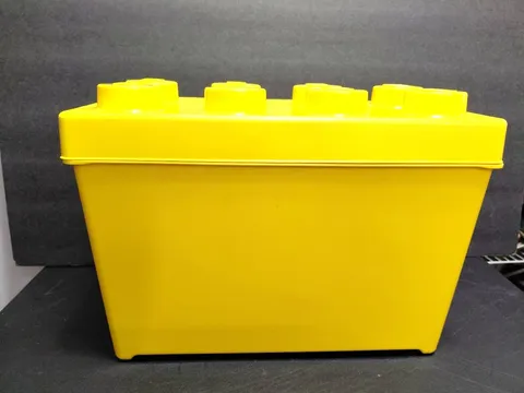 LEGO EMPTY Box & Lid ONLY CLASSIC Large 8 Stud Yellow Brick Storage Container