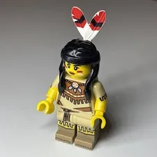 Lego Minifigure Series 15 Tribal Woman Col232 Native American Indian 71011