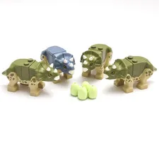 LEGO Jurassic World Triceratops Figures Brick Built Dino Play Pack Dinosaurs