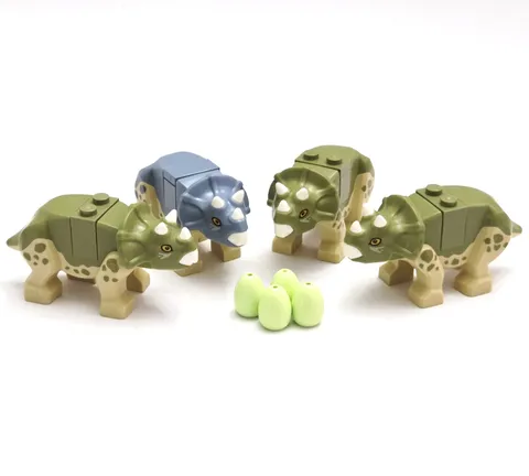 LEGO Jurassic World Triceratops Figures Brick Built Dino Play Pack Dinosaurs