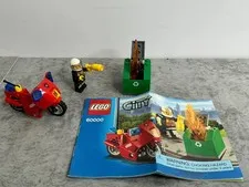 Lego City Fire Rescue Motorcycle 60000 PRE-BUILT
