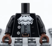 Lego Minifig Torso coat male Ruffle vest Knight Castle Imperial Soldier RARE!