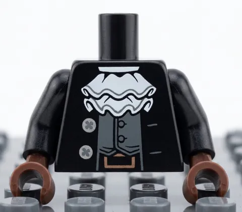 Lego Minifig Torso coat male Ruffle vest Knight Castle Imperial Soldier RARE!