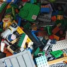 LEGO Bulk Lot Multicolor Bricks Pieces Parts w/ Manual 76186