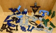 Lego Bionicle Mixed Parts Lot Masks Weapons Thorax Torsos Squid