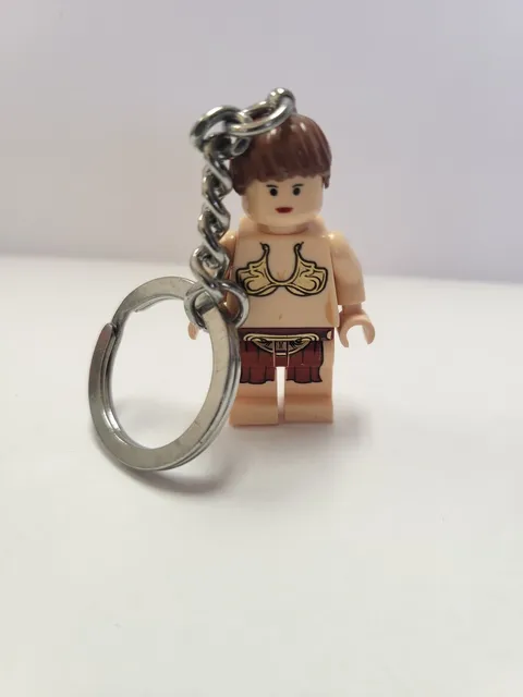 Star Wars Lego Minifigure Slave Leia Keychain ROTJ sw0085 