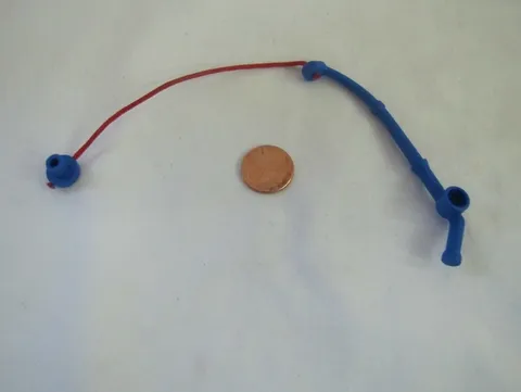 LEGO Duplo BLUE FISHING ROD POLE & HOOK w/ Red Line Very Rare Catching Fish!