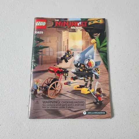 LEGO THE NINJAGO MOVIE 70629 Piranha Attack Instruction Manual Only