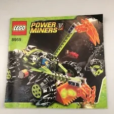 Lego Power Miners 8959 Claw Digger Instruction Manual Good Condition