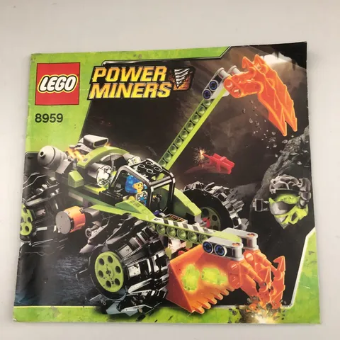 Lego Power Miners 8959 Claw Digger Instruction Manual Good Condition