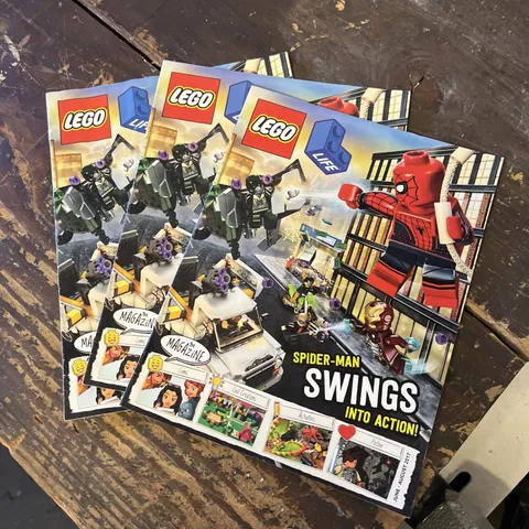 Lot of (3) LEGO LIFE: The Magazine ~ SPIDER-MAN SWINGS INTO ACTION!