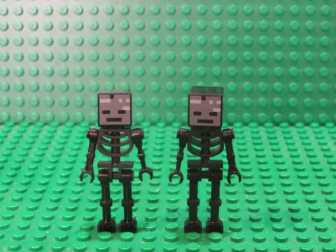 Lot 2 Lego Minecraft skeleton Wither black minifigures 21154 21172 21139 WT50